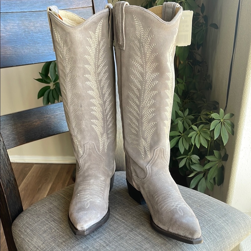 Gray Cowboy Boots